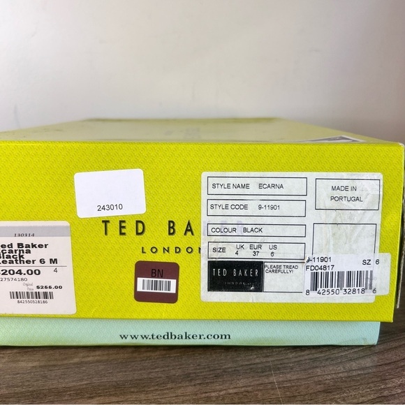 Ted Baker Women’s Ecarna Black Heeled Bootie Size 6 #B1182 - Picture 2 of 13